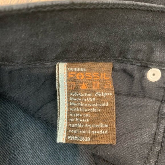 FOSSIL black skinny jean (size 30) - Picture 4 of 6